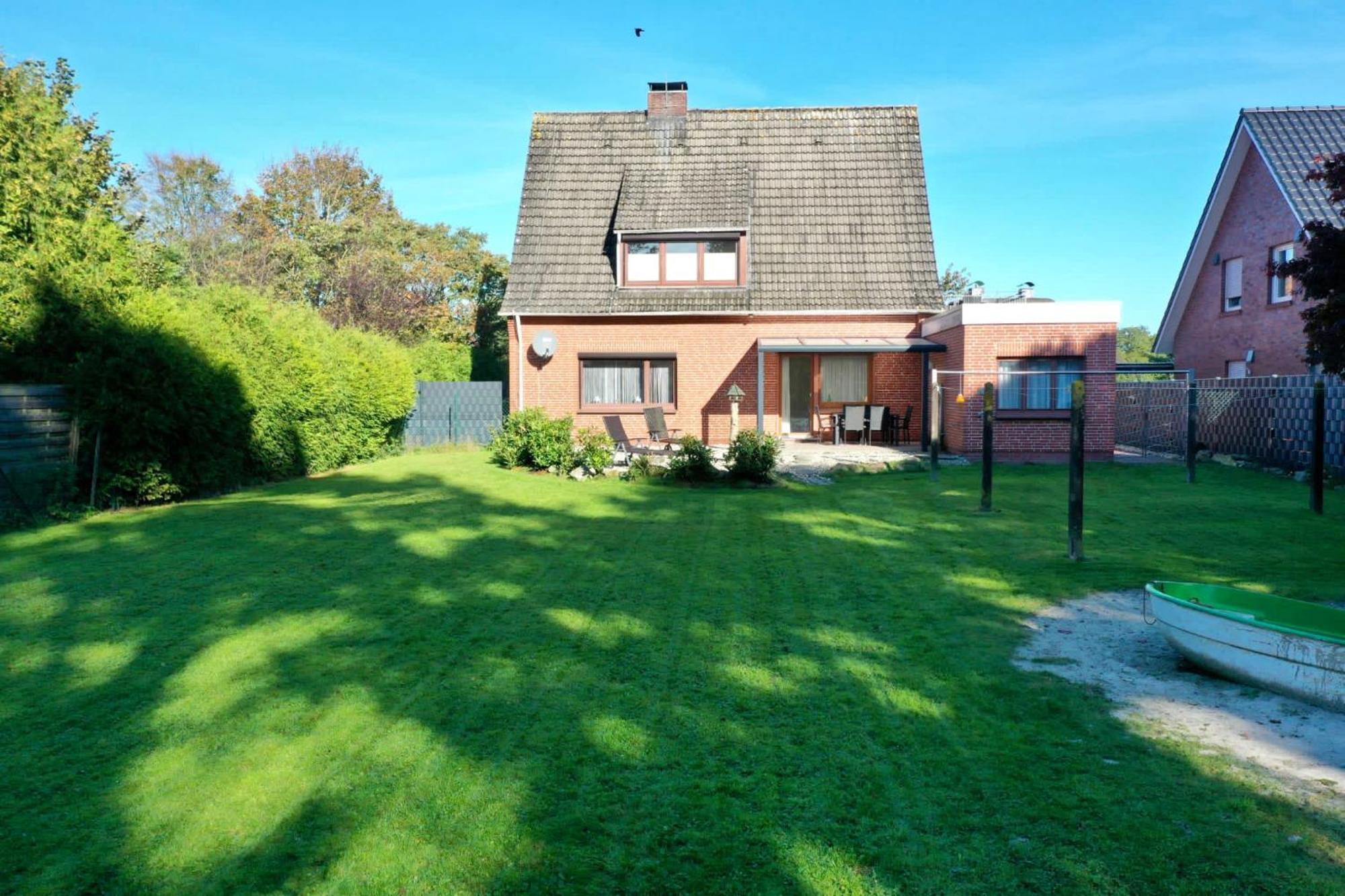 Ferienwohnung Im Erdgeschoss Mit Eingezaeunten Garten Und Terrasse Aurich Exterior foto