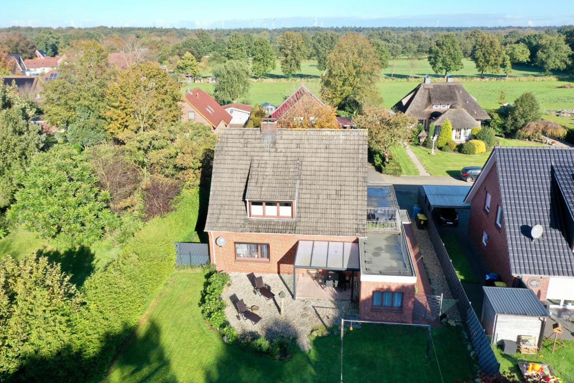 Ferienwohnung Im Erdgeschoss Mit Eingezaeunten Garten Und Terrasse Aurich Exterior foto